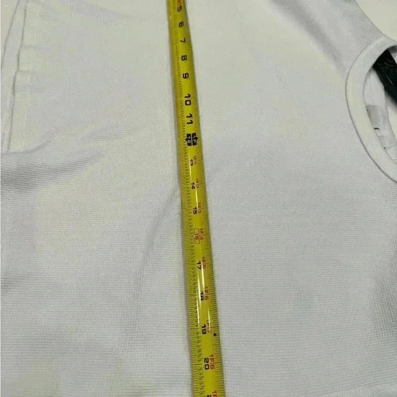 Aritzia Sunday Best white long sleeve cropped pullover women’s size large - Picture 3 of 7